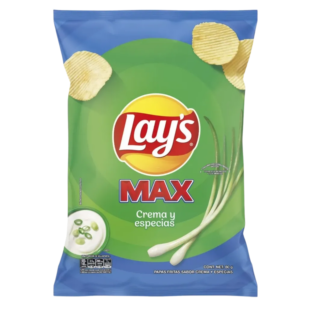 LAYS Max Crema y Especias 80gr