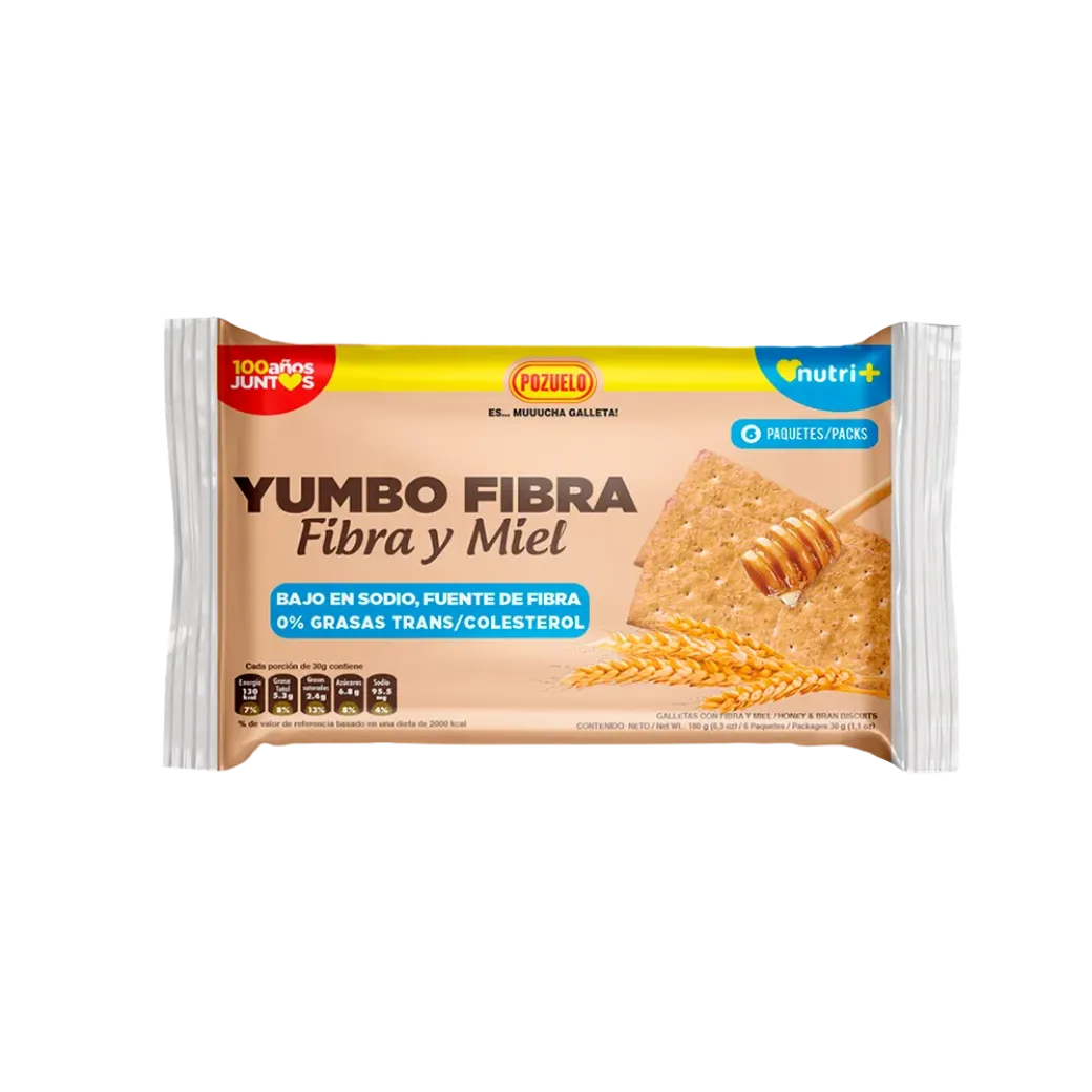 POZUELO Galleta FibraMiel 180g