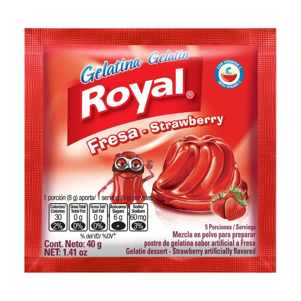 ROYAL Gelatina Strawberry 40g