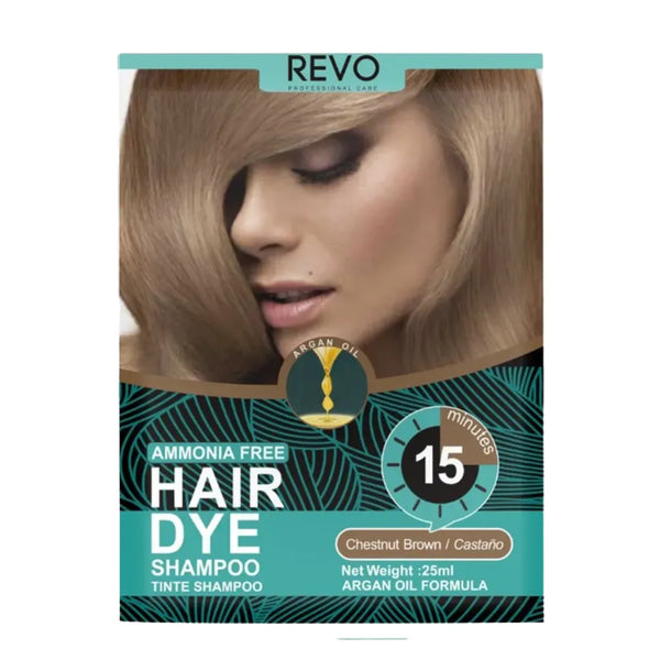 REVO Tinte Shampoo Castaño 25ml
