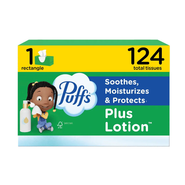 PUFFS Facial Plus Lotion 124 Ct
