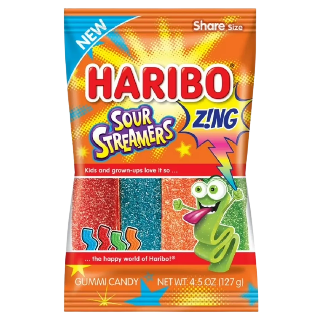 HARIBO SourStreamers GumCandy 5 oz