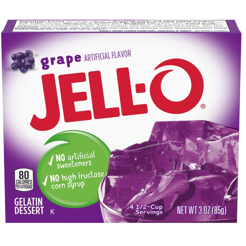 JELL-O Gelatina Grape 3 oz