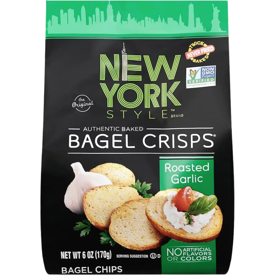 NY Style Bagel Crisps Garlic 6 oz