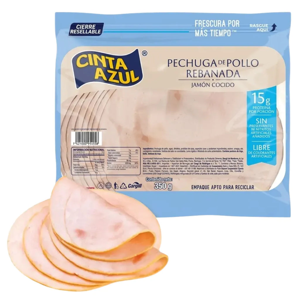 Cinta Azul Pechuga Pollo Reb 350 gr