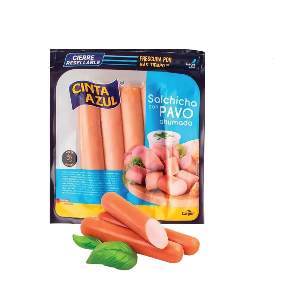 Cinta Azul Salchicha Pavo 480 gr