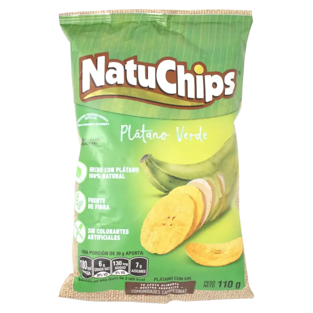 NATUCHIPS Platano Verde 110g