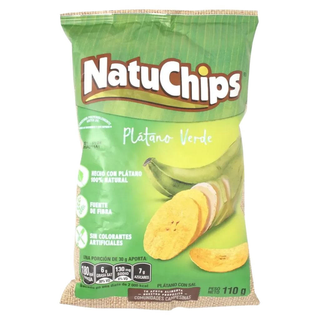 NATUCHIPS Platano Verde 110g