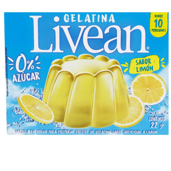 Livean Gelatina Limon 22g