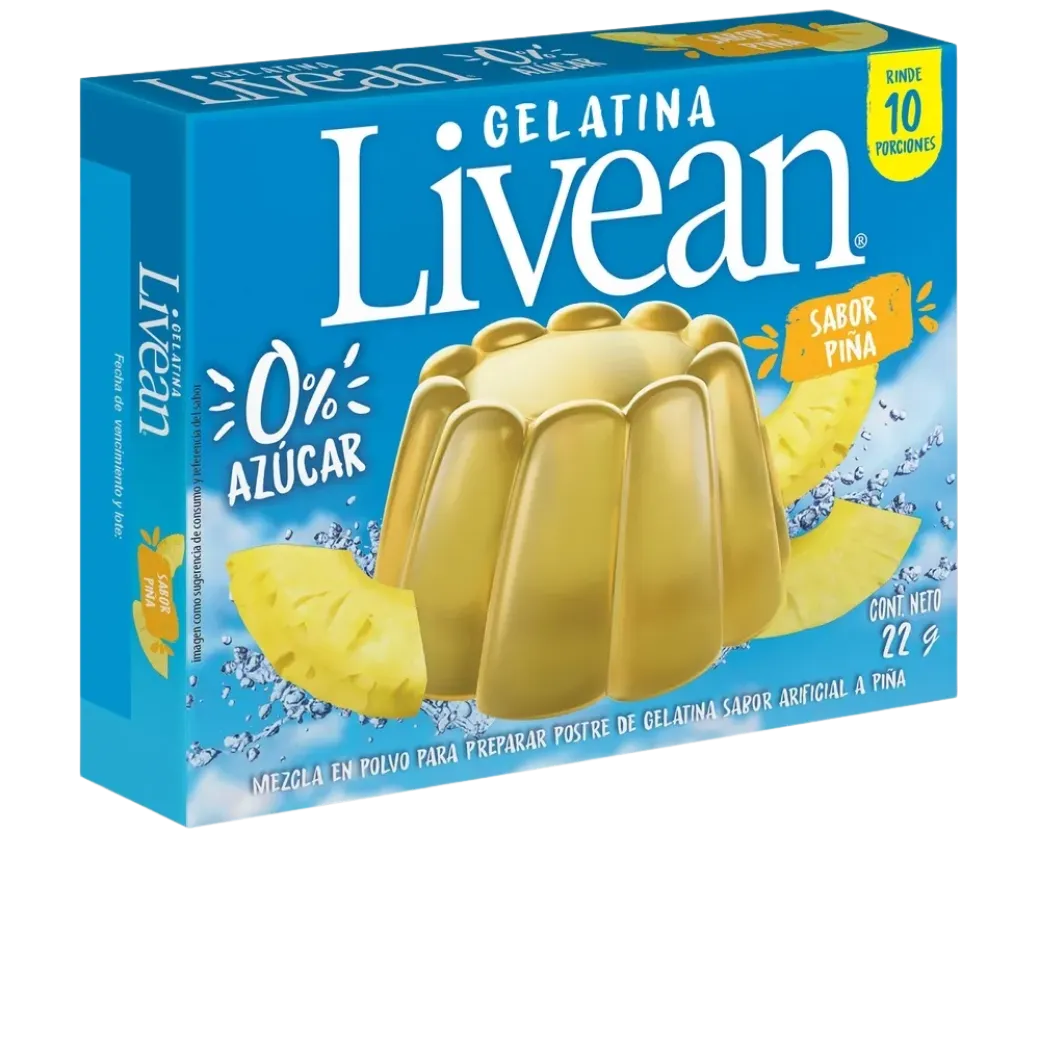 Livean Gelatina Piña 22g