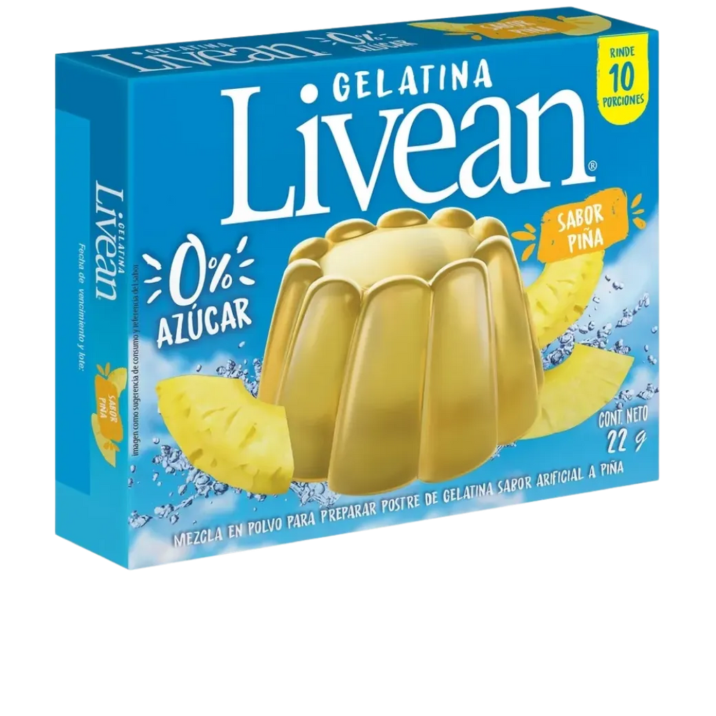 Livean Gelatina Piña 22g