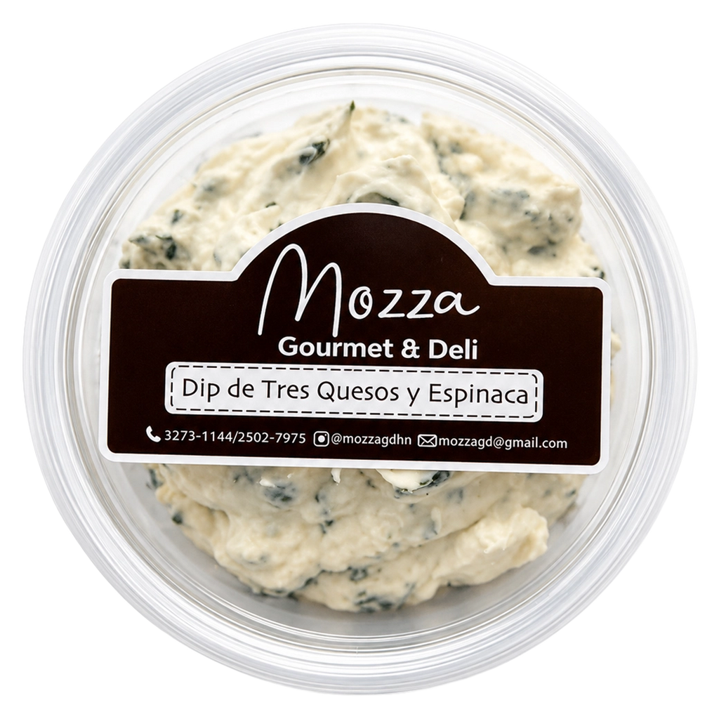 Mozza Dip 3 Queso y Espinaca 12oz