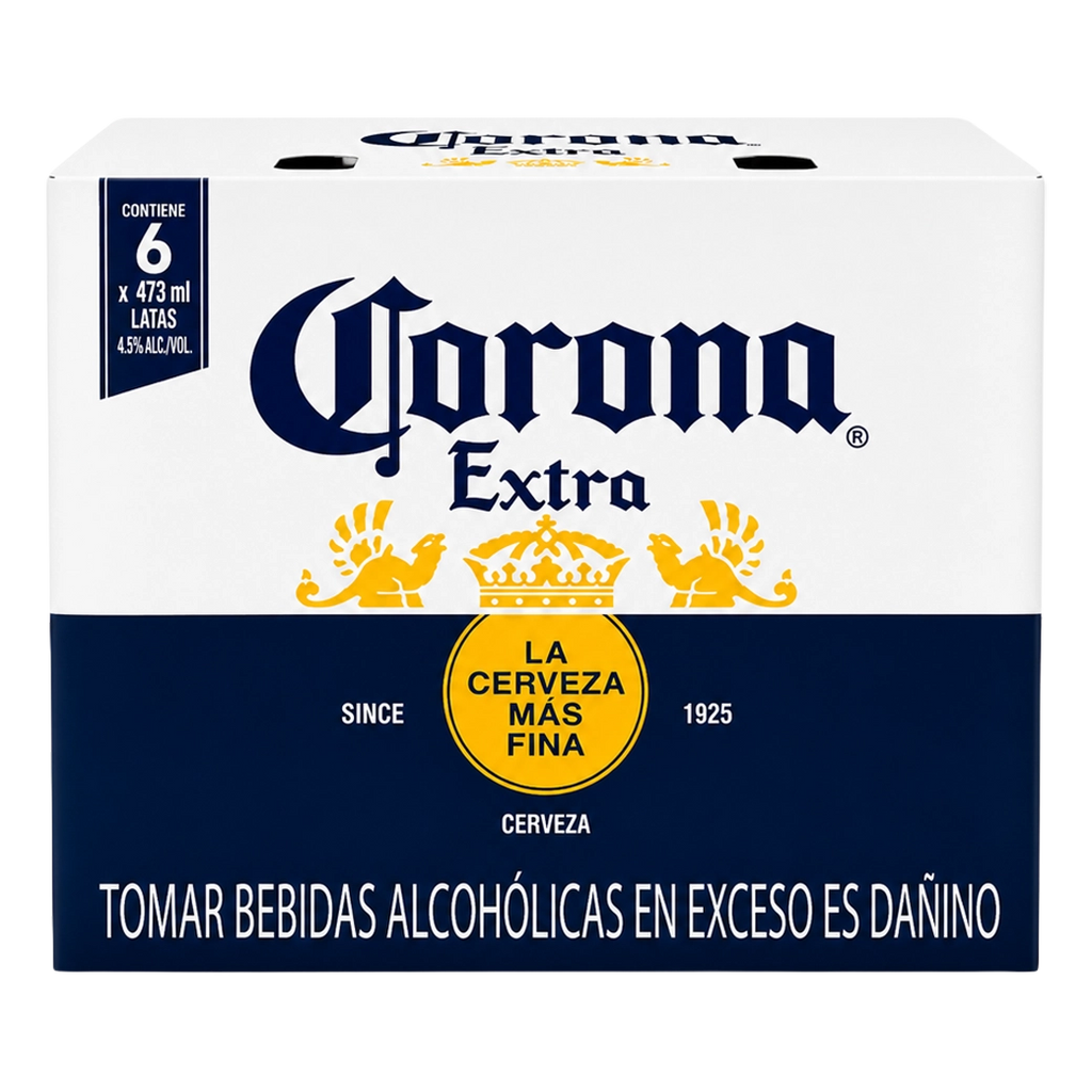 CORONA Cerveza Lata 355ml 6pk