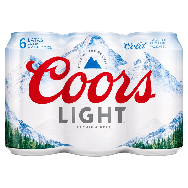 COORS LIGHT CervLata354ml 6pk
