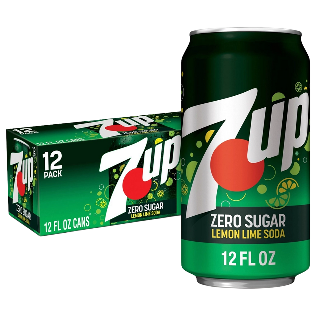 7UP Diet Naturally Lata 12 oz 12pk