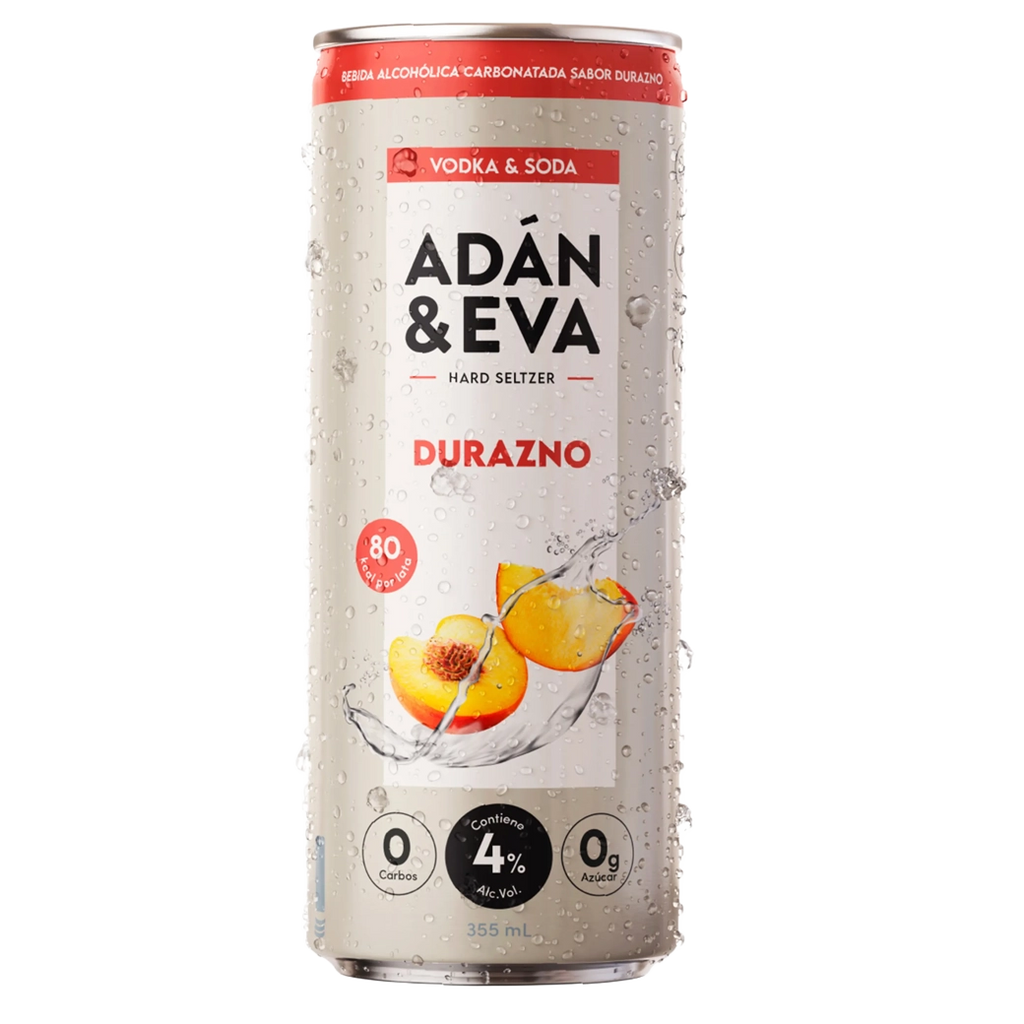 ADAN&EVA Seltzer Durazno 355ML