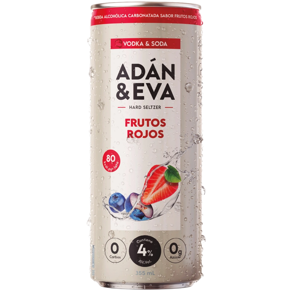 ADAN&EVA Seltzer FrutosRojos 355ML