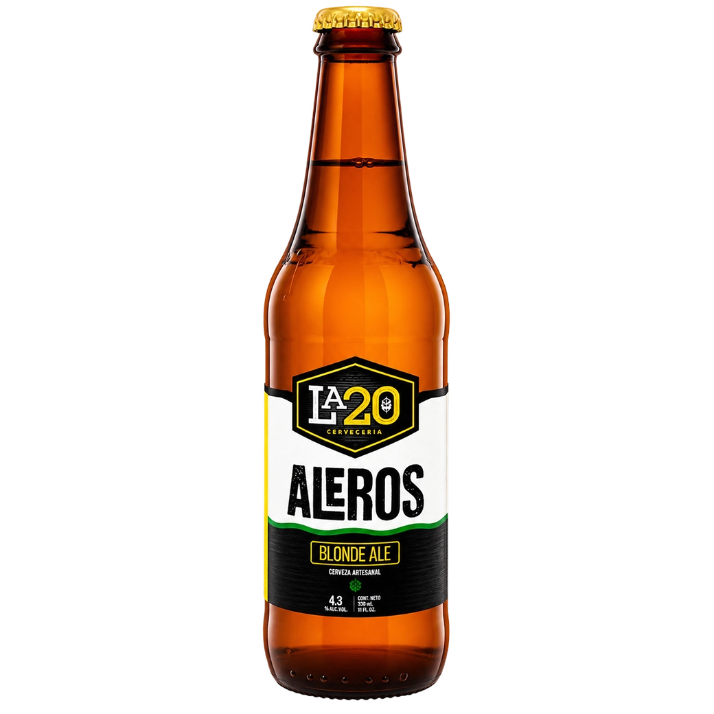 LA20 Cerveza Aleros 12 oz