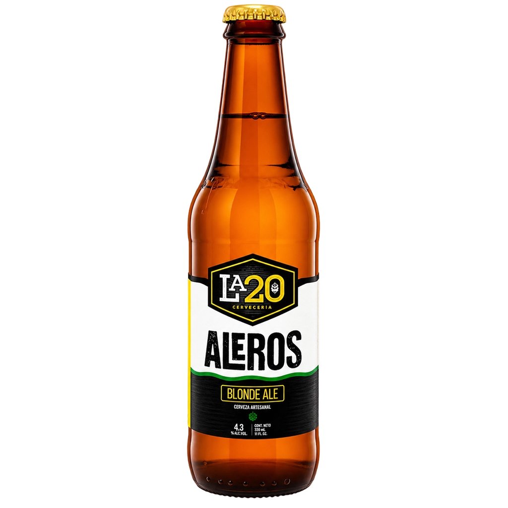 LA20 Cerveza Aleros 12 oz