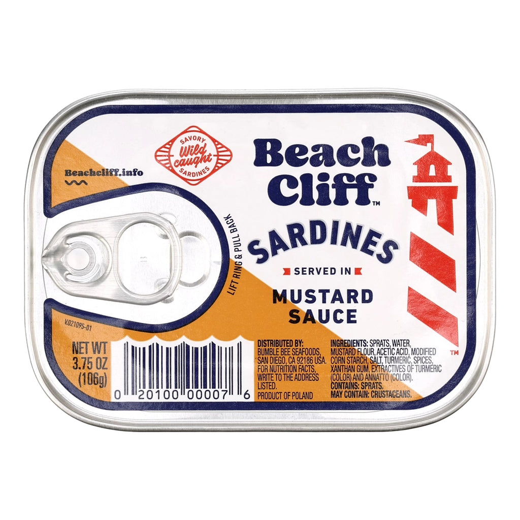 Beach Cliff Sardines Mustard 3