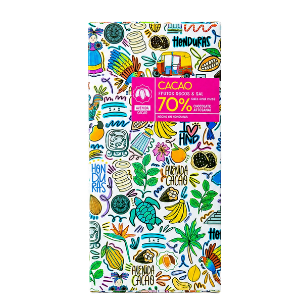 AVENIDA CACAO ChocoFrutosSecos 70%