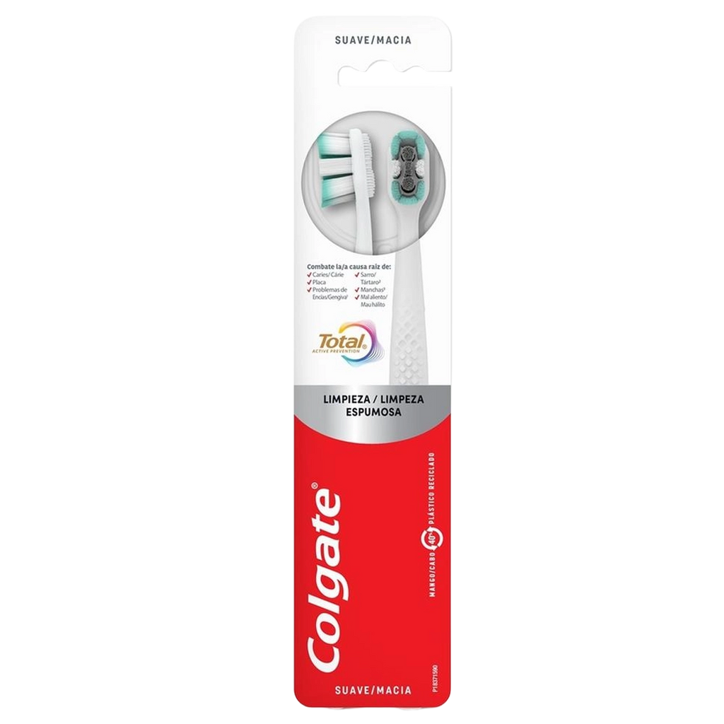 COLGATE Cepillo Total Suave 2PK