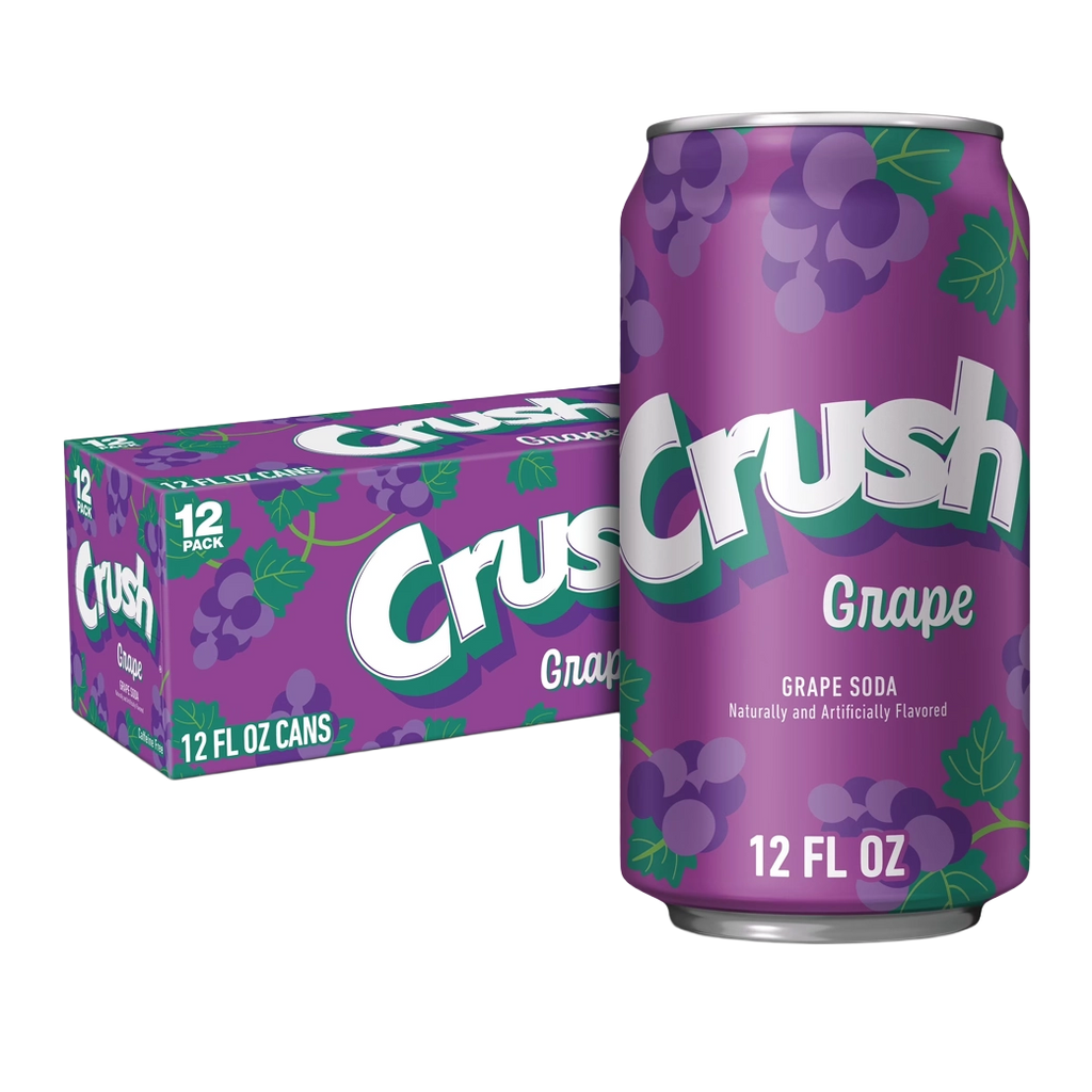 CRUSH Grape Lata 12 oz 12pk