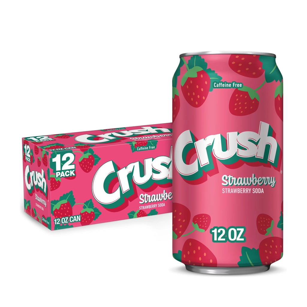 CRUSH Strawberry Lata 12 oz 12pk