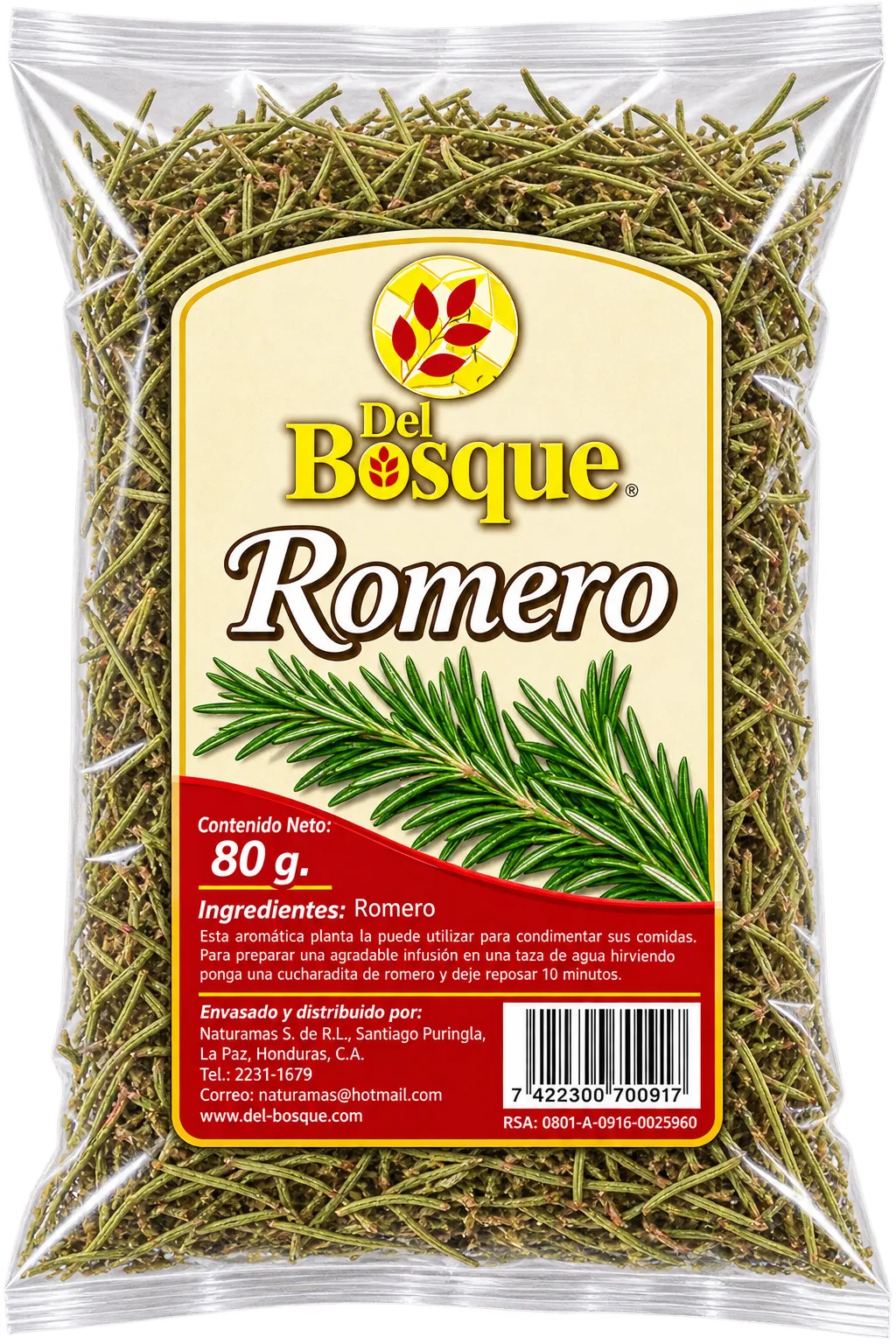 DEL BOSQUE Romero 80 gr