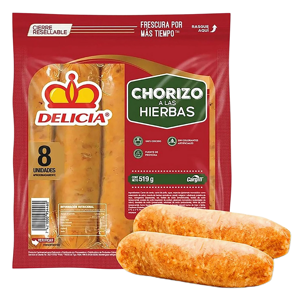 Delicia Chorizo Finas H 519gr