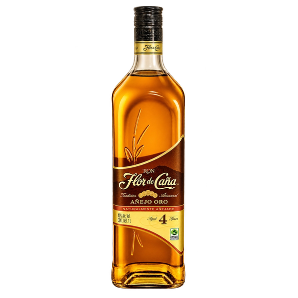 FLOR De Caña 4 Años Oro 1L