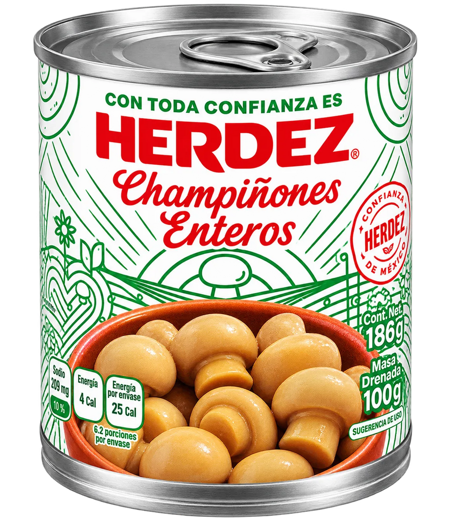 HERDEZ ChampinonesEnteros 186g