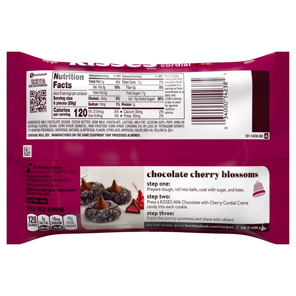HERSHEY KisesCherry XMAS 8.1 oz