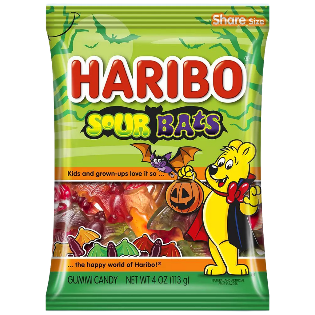Haribo Sour Bats HLWN 4 oz