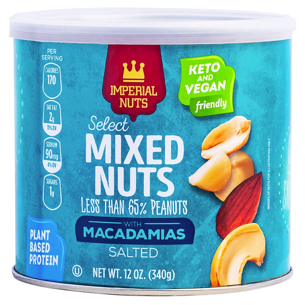 IMPERIAL NUTS Mix Nuts Macada 12 oz
