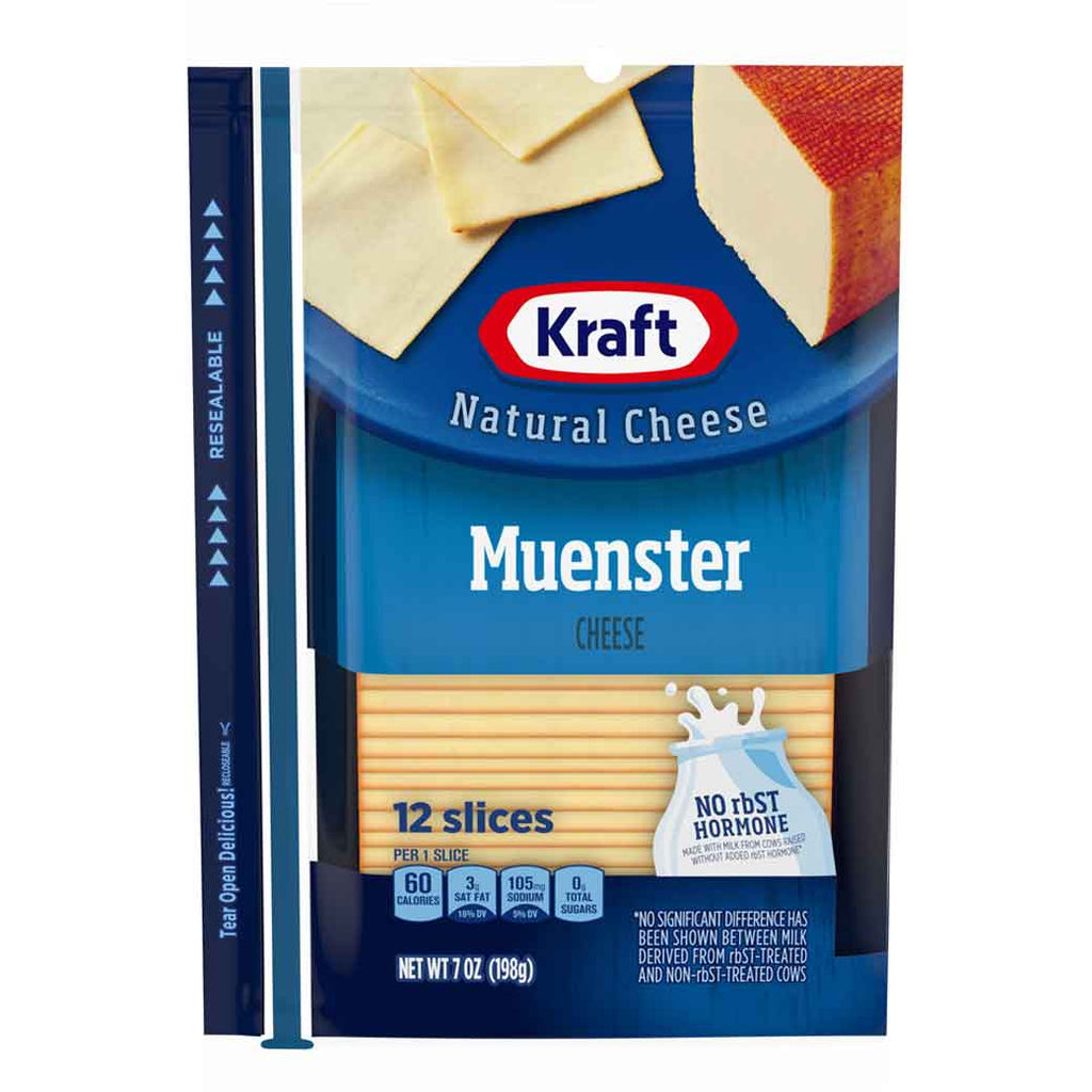 KRAFT Muester Cheese Slices 7o
