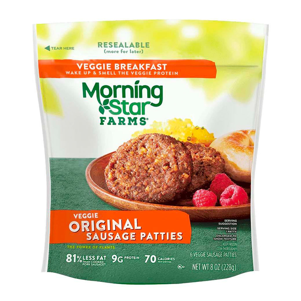 MSTAR Veggie Orig Sausage Patties8z