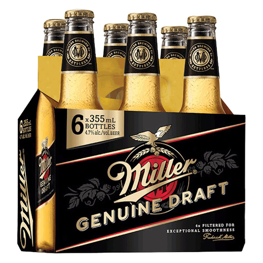 MILLER DRAFT Cerveza Botella 6Pack