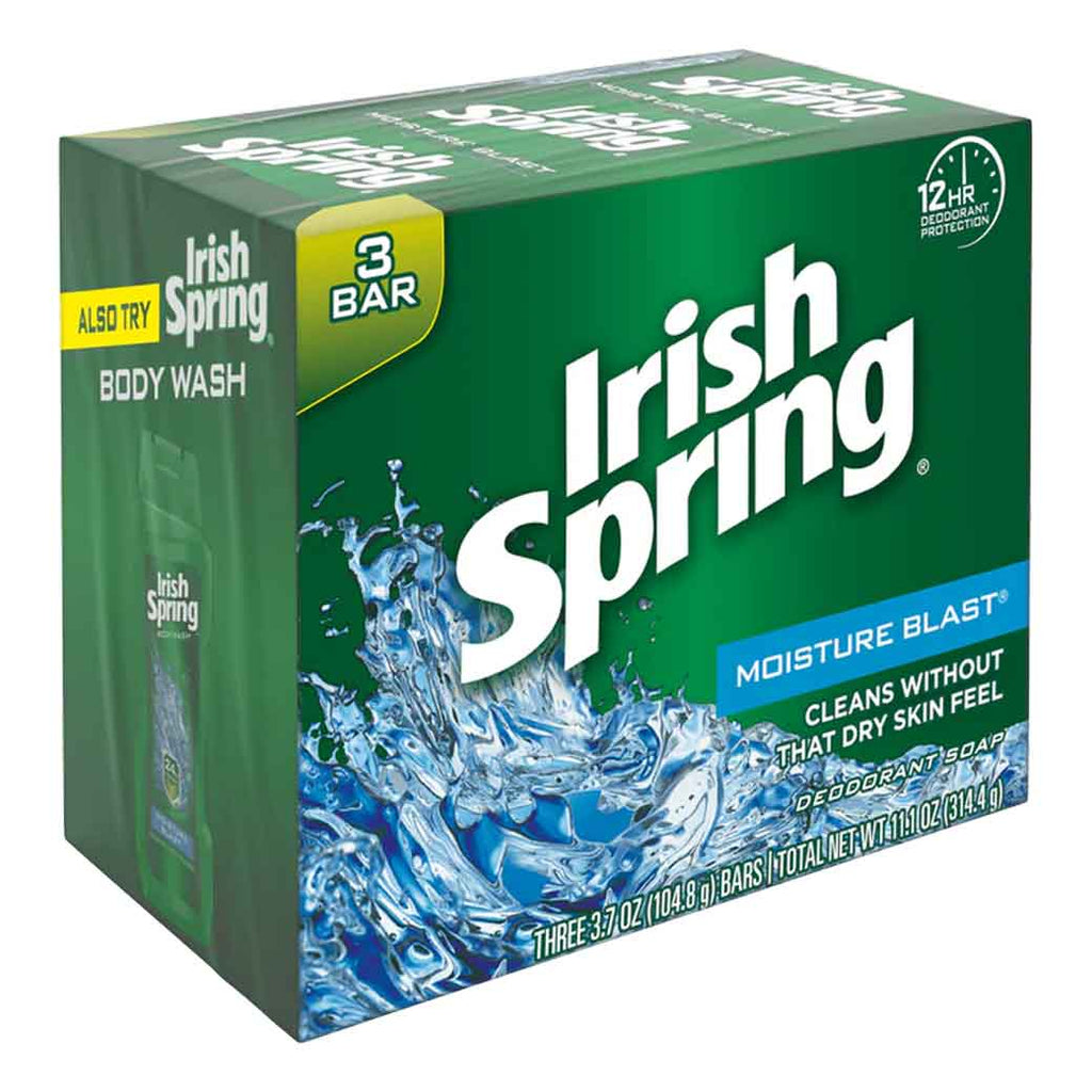 IRISH SPRING JabonMoistu 3PK