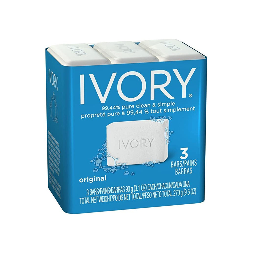 IVORY Jabón Barra Original 3PK