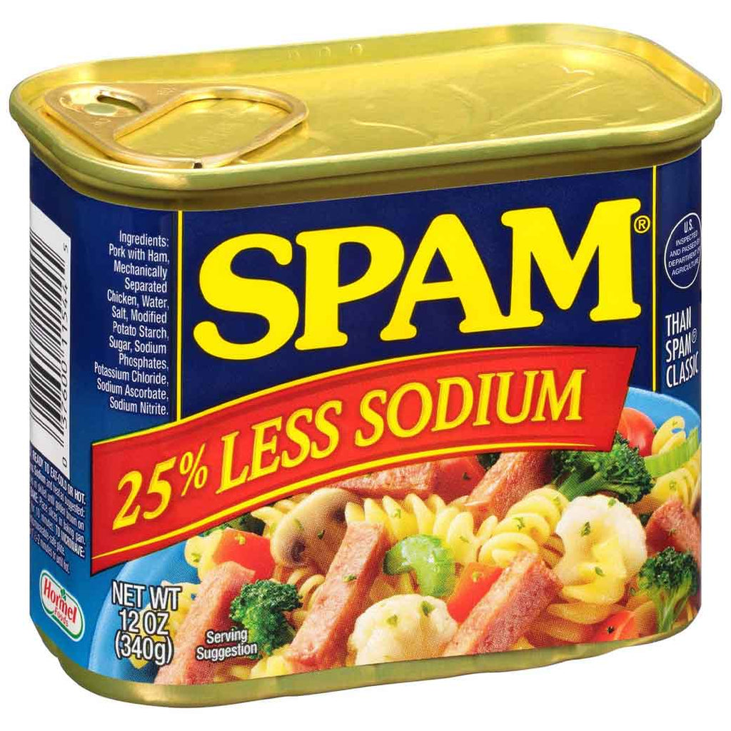 SPAM 25% Less Sodium 12 oz