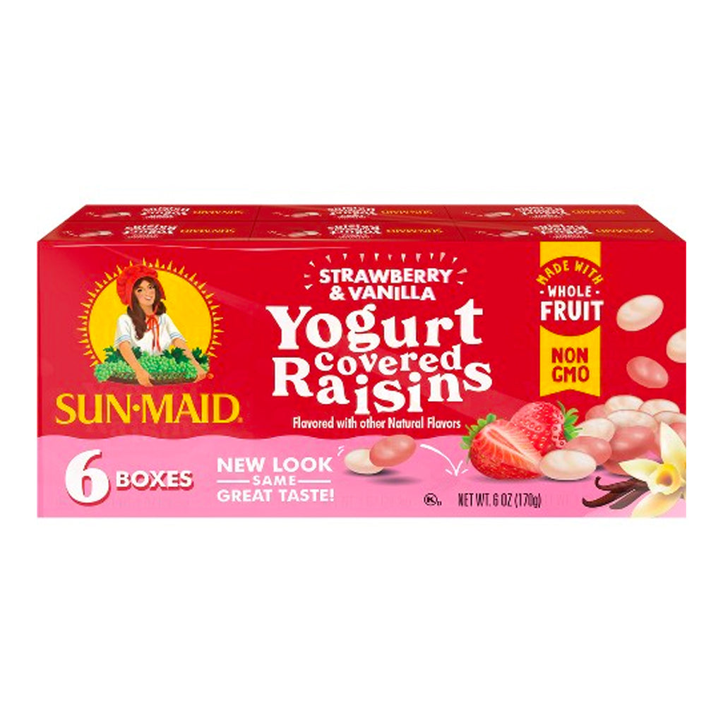 SUN MAID Yogurt Raisins 6pk