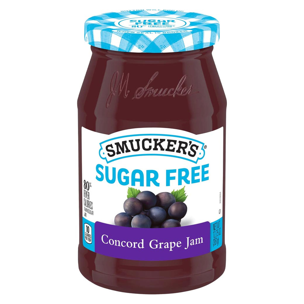 SMUCKERS Grape Jam  Sugar Free 361g