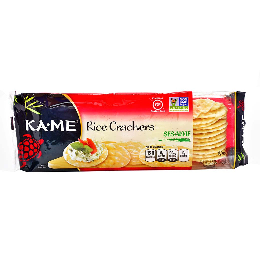KAME Rice Crackers Sesame 3.5 oz