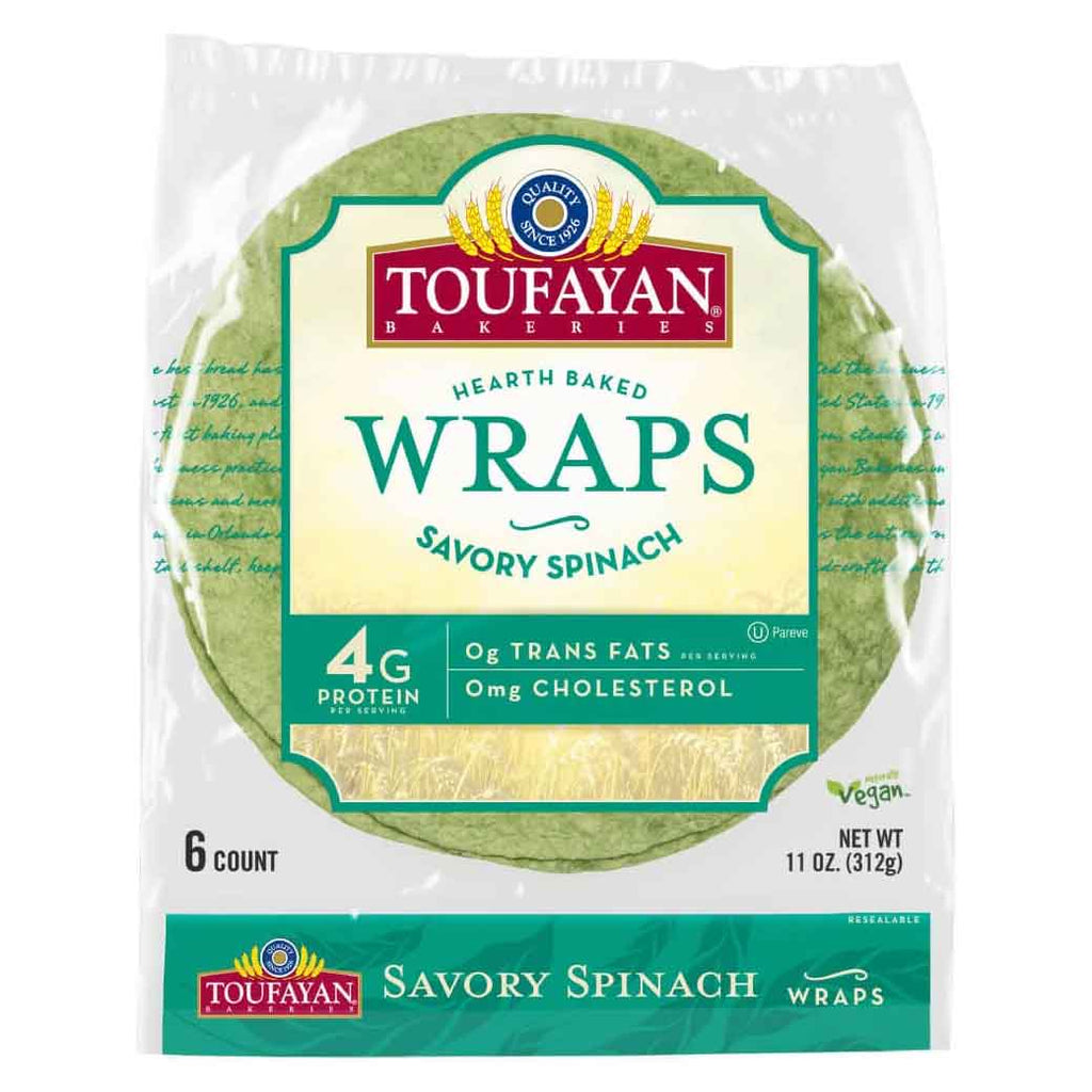 TOUFAYAN Wraps Spinach 312g
