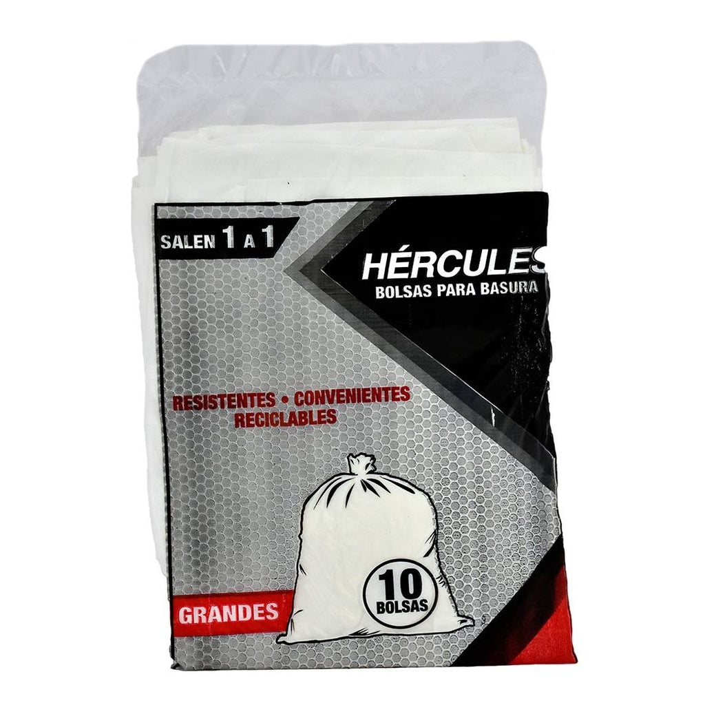 HERCULES Bolsa Grande Blanca 10u