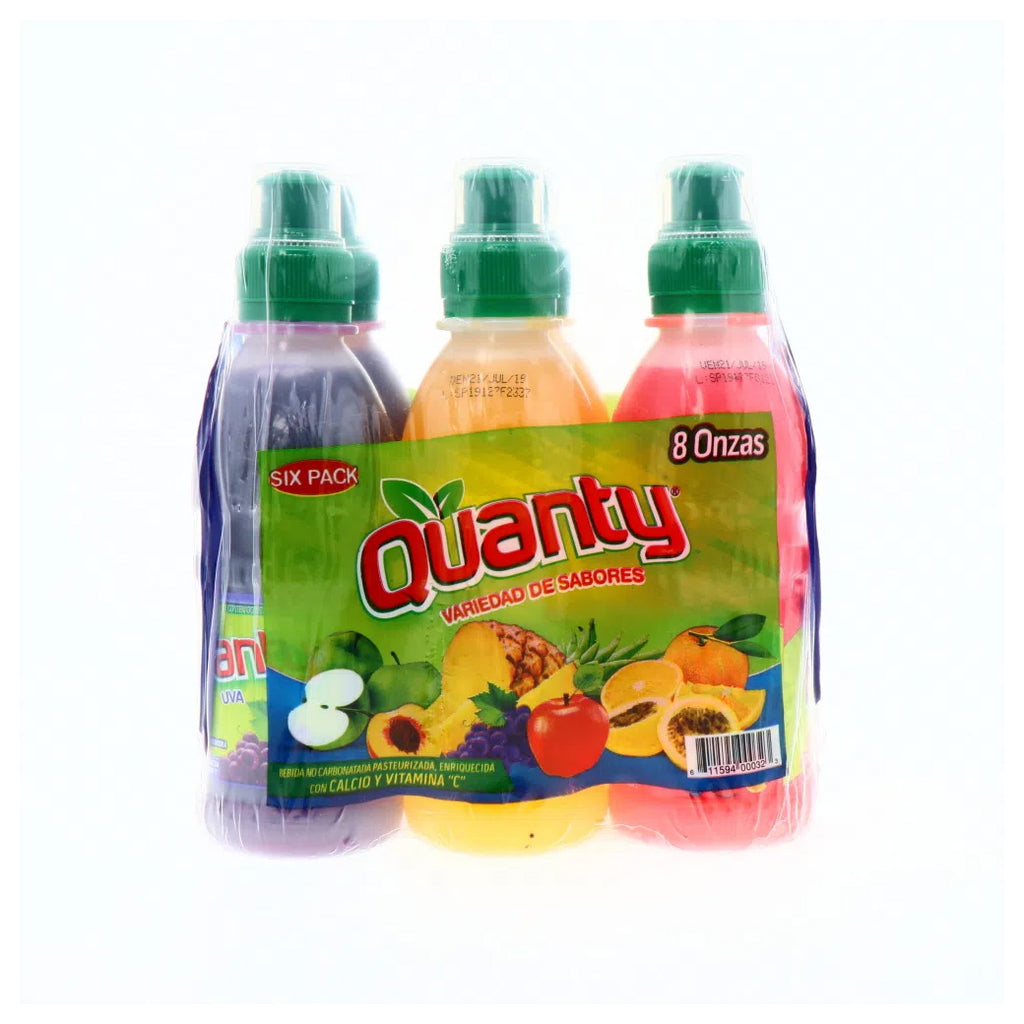 QUANTY Six Pack Sabores 8oz