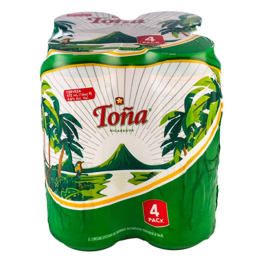 Toña Cerveza Lata 16oz 4PK