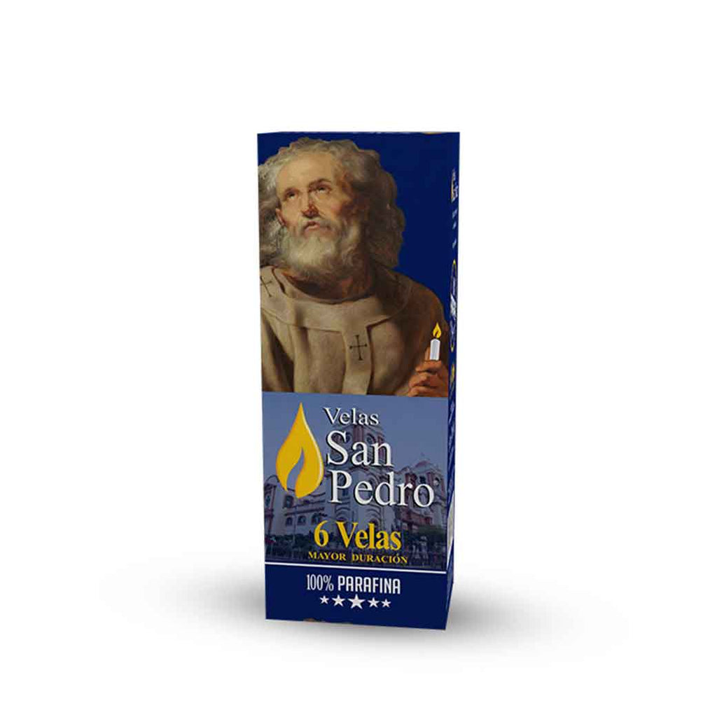 SAN PEDRO Velas Pequenas 6un