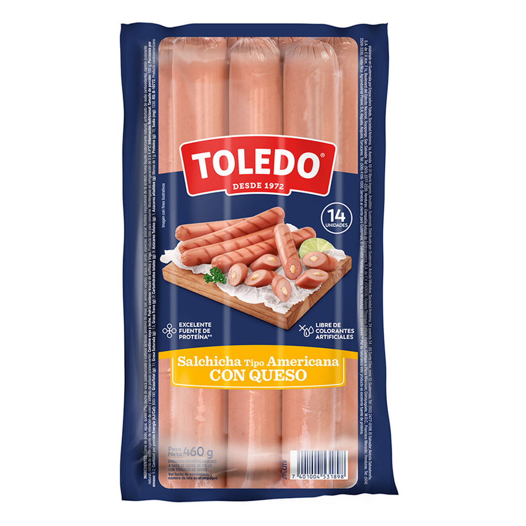 TOLEDO SALCHICHA AMERICANA C/QUESO